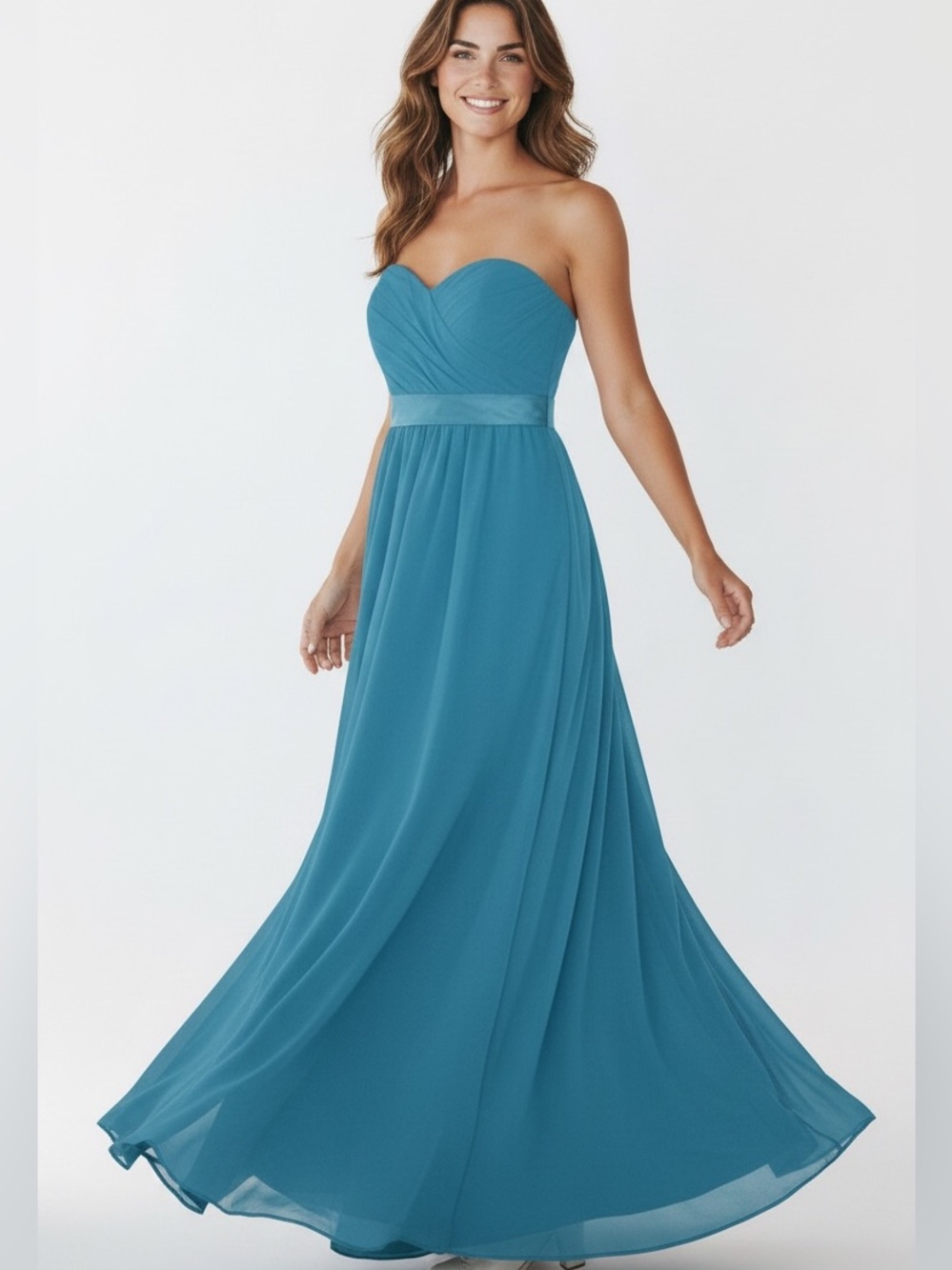 Coco Melody Off The Shoulder Sky Blue Formal Maxi Dress Size 4